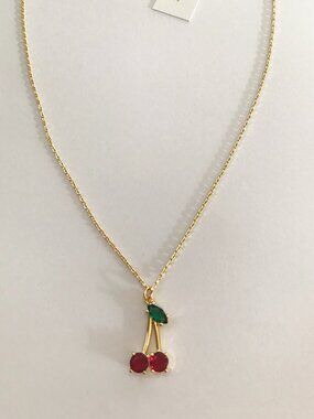 Kate Spade Cherry Pendant Short Necklace